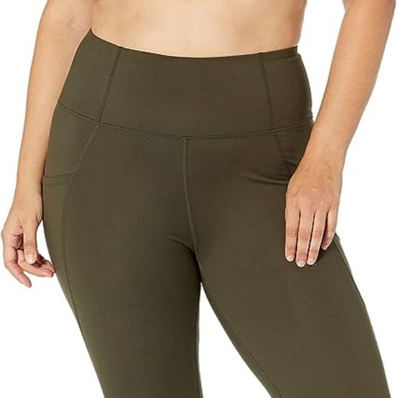 New Core 10 All Day Comfort High Waist Yoga Legging With Side Pockets Olive - Picture 1 of 8